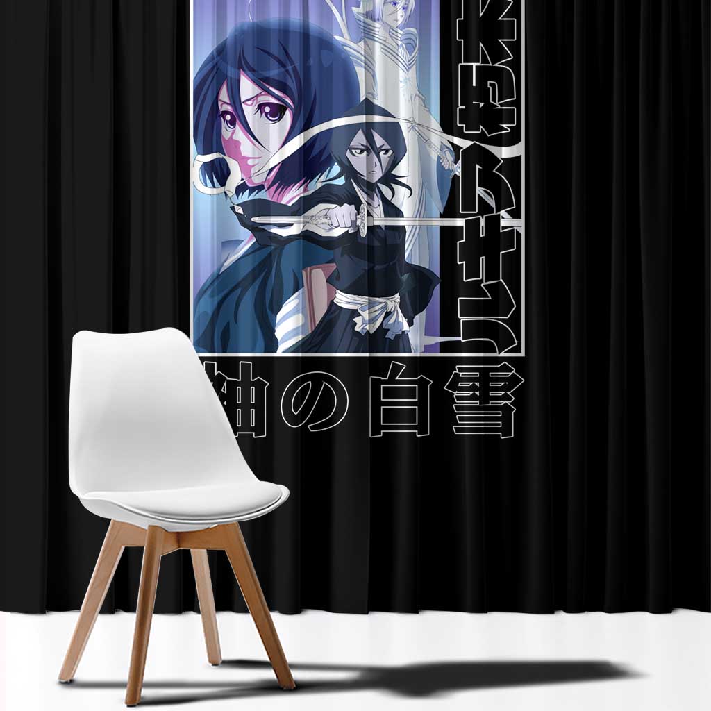 Rukia Kuchiki TYBWA Bleach Window Curtain Anime Style