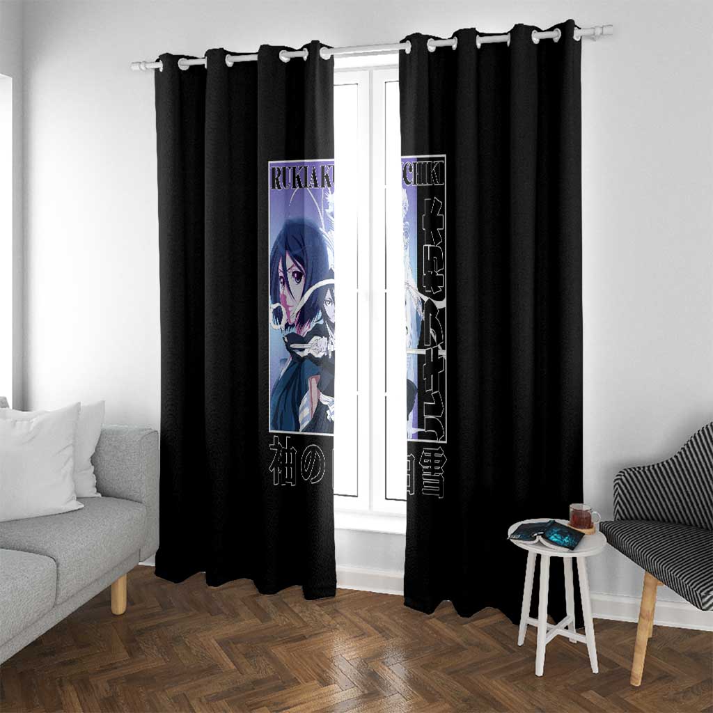 Rukia Kuchiki TYBWA Bleach Window Curtain Anime Style