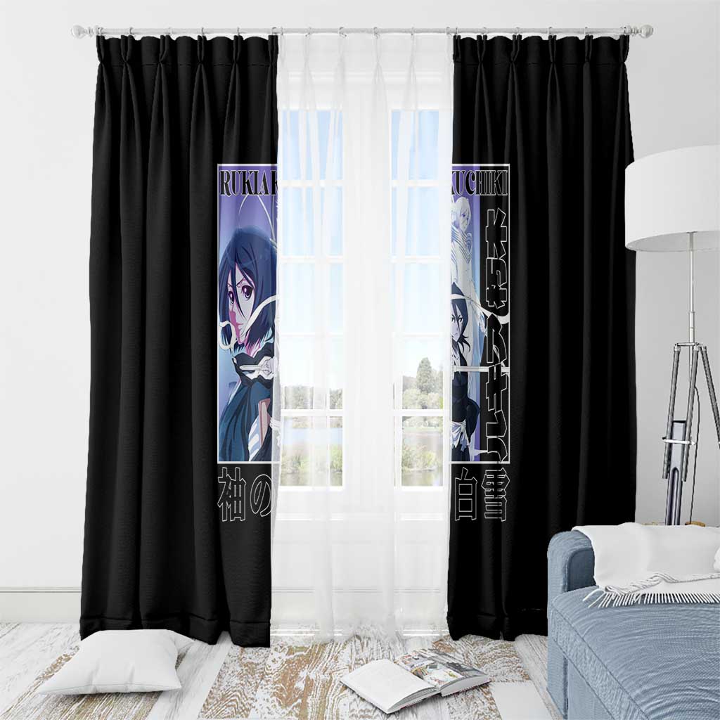 Rukia Kuchiki TYBWA Bleach Window Curtain Anime Style
