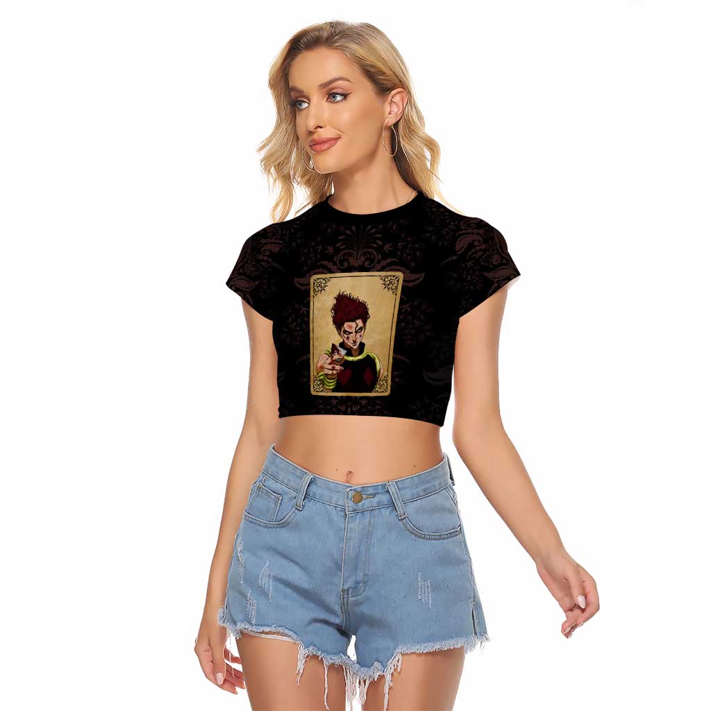 Hypnotic Eye Hisoka Hunter X Hunter Raglan Cropped T Shirt Anime Style