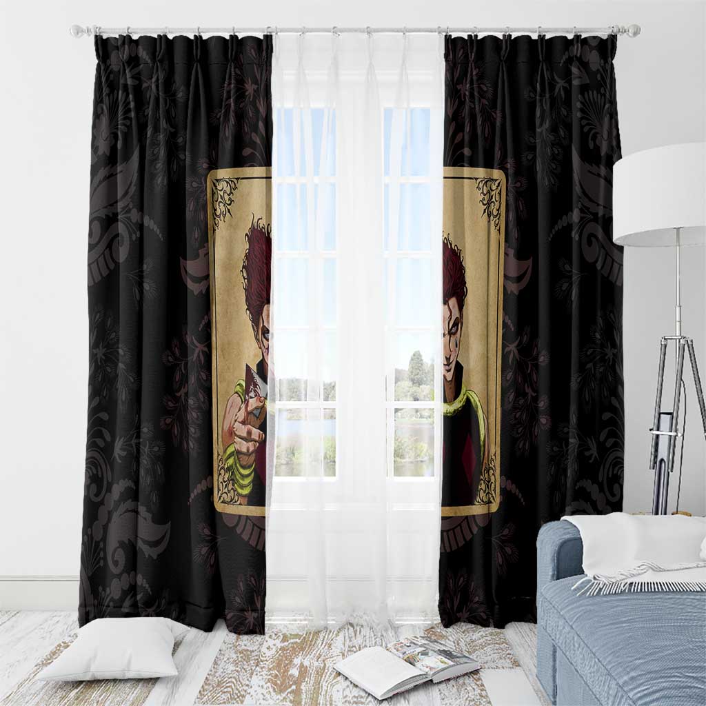 Hypnotic Eye Hisoka Hunter X Hunter Window Curtain Anime Style