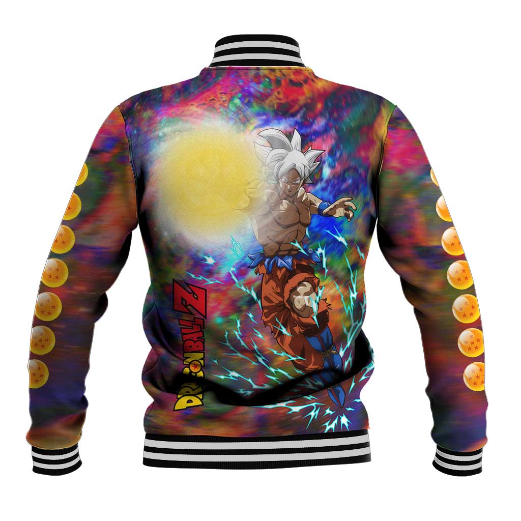 Trippy Ultra Instinct Goku Dragon Ball Z Baseball Jacket Anime Style