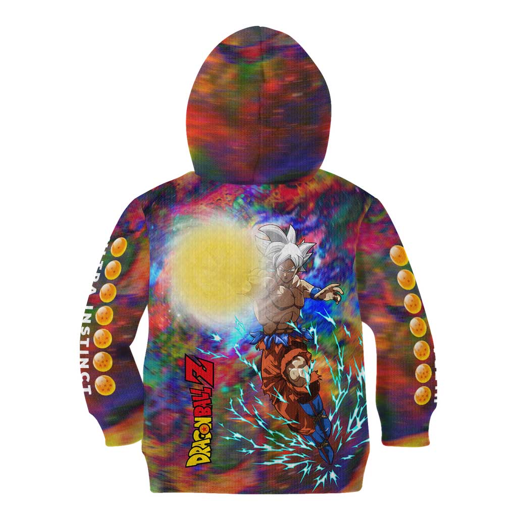 Trippy Ultra Instinct Goku Dragon Ball Z Kid Hoodie Anime Style