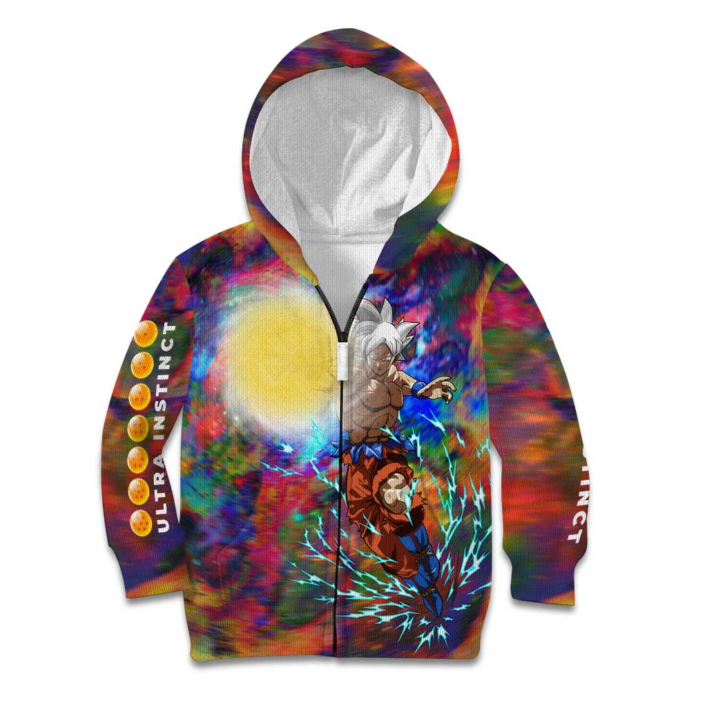 Trippy Ultra Instinct Goku Dragon Ball Z Kid Hoodie Anime Style