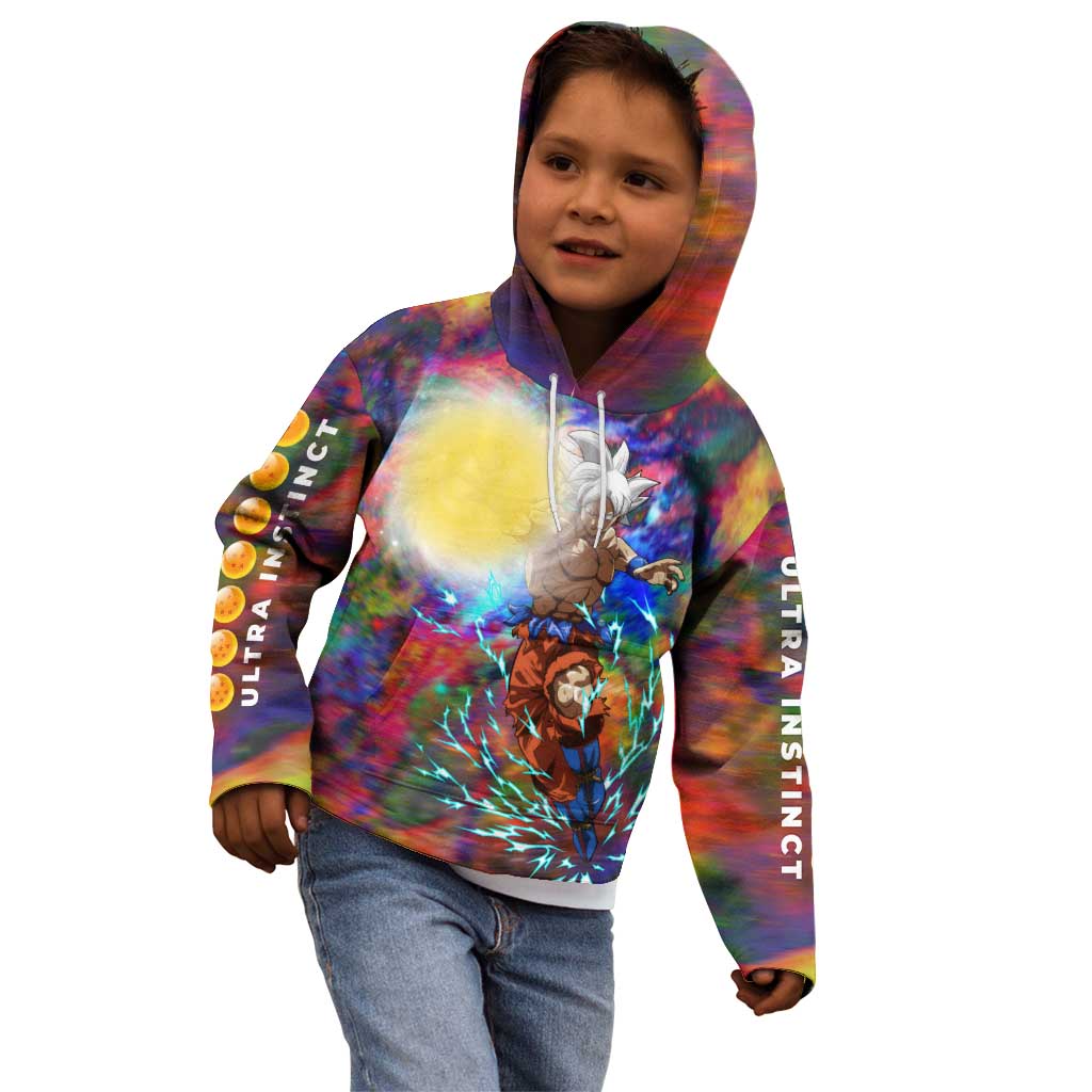 Trippy Ultra Instinct Goku Dragon Ball Z Kid Hoodie Anime Style