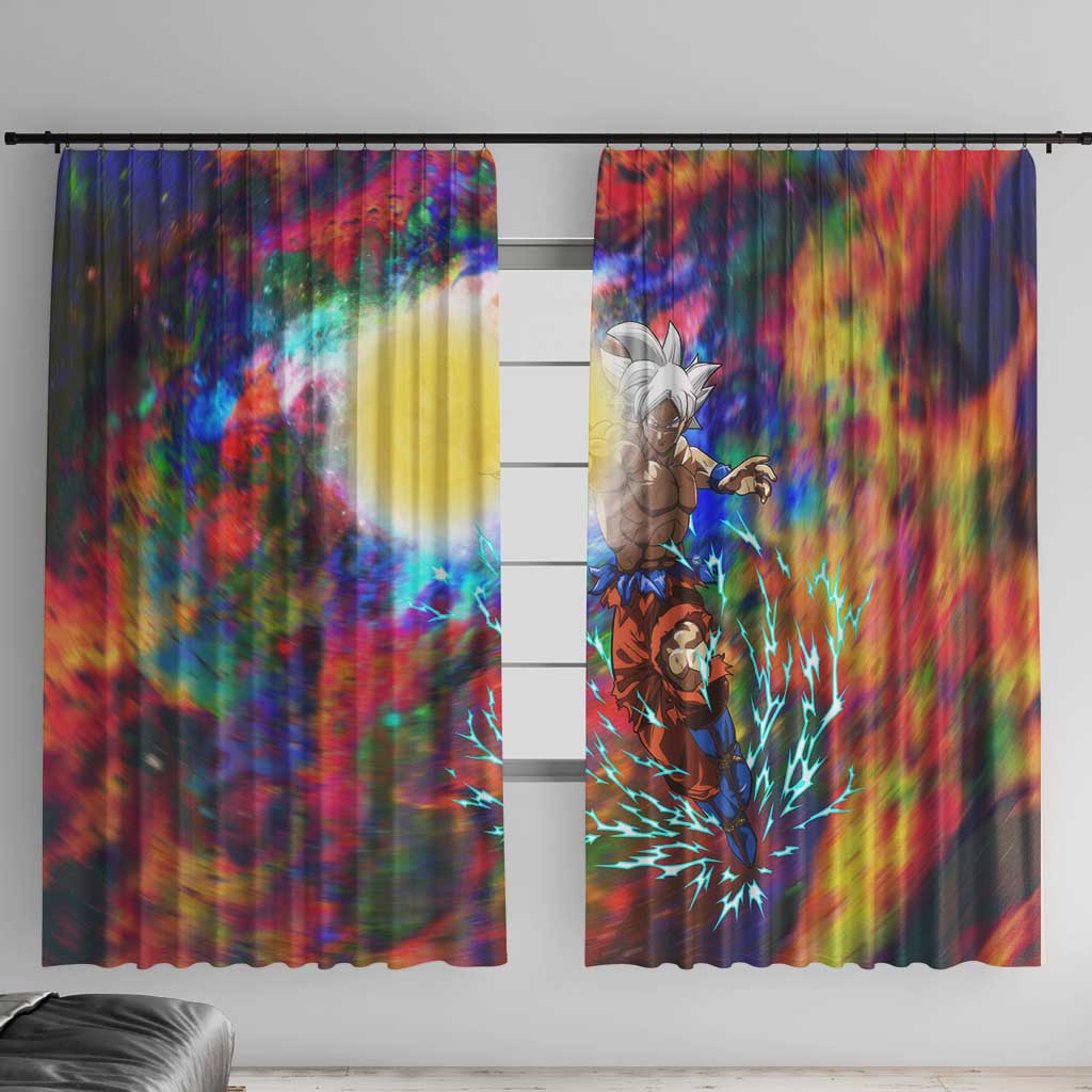 Trippy Ultra Instinct Goku Dragon Ball Z Window Curtain Anime Style