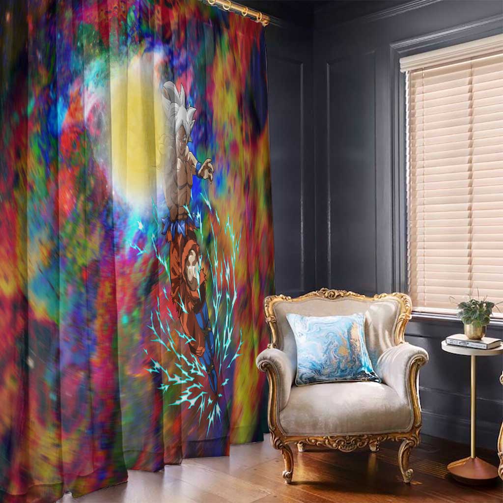 Trippy Ultra Instinct Goku Dragon Ball Z Window Curtain Anime Style
