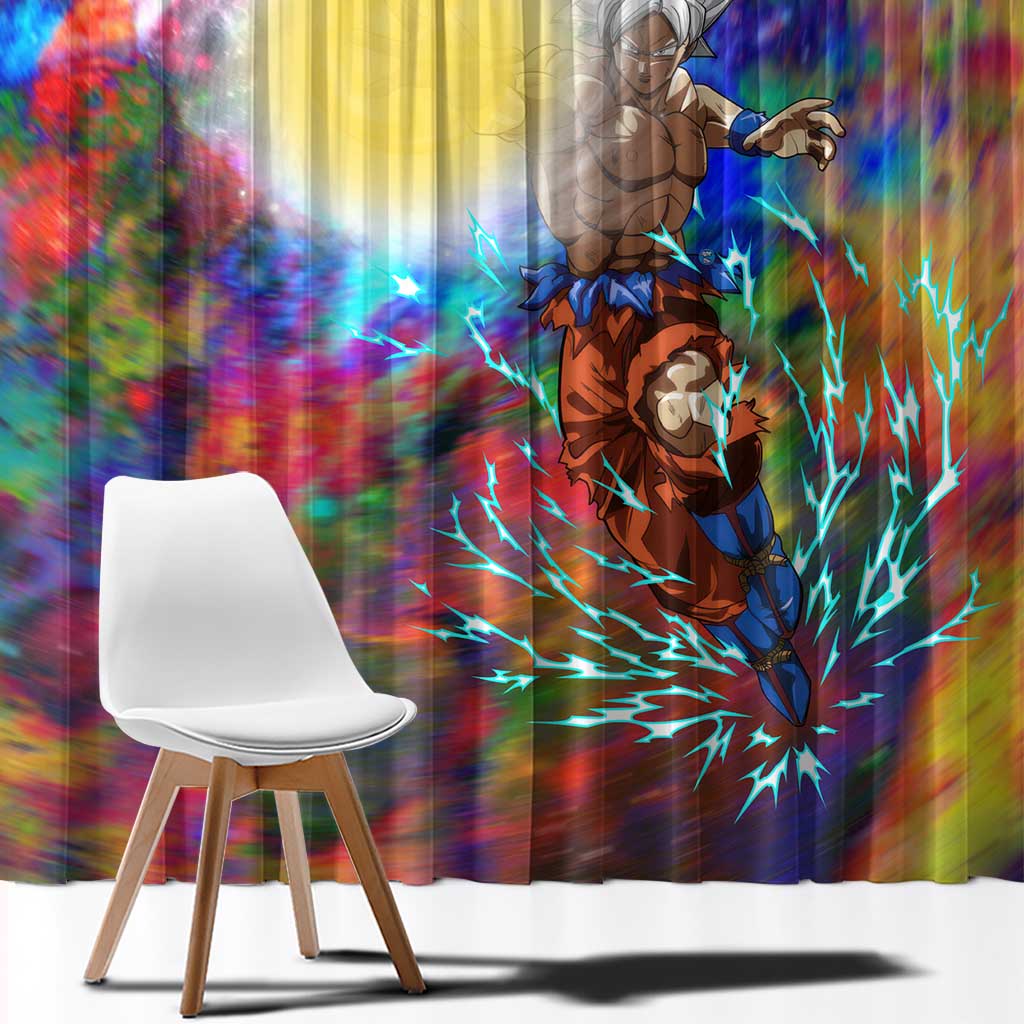 Trippy Ultra Instinct Goku Dragon Ball Z Window Curtain Anime Style