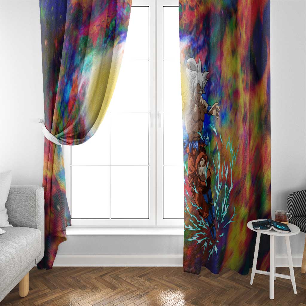 Trippy Ultra Instinct Goku Dragon Ball Z Window Curtain Anime Style
