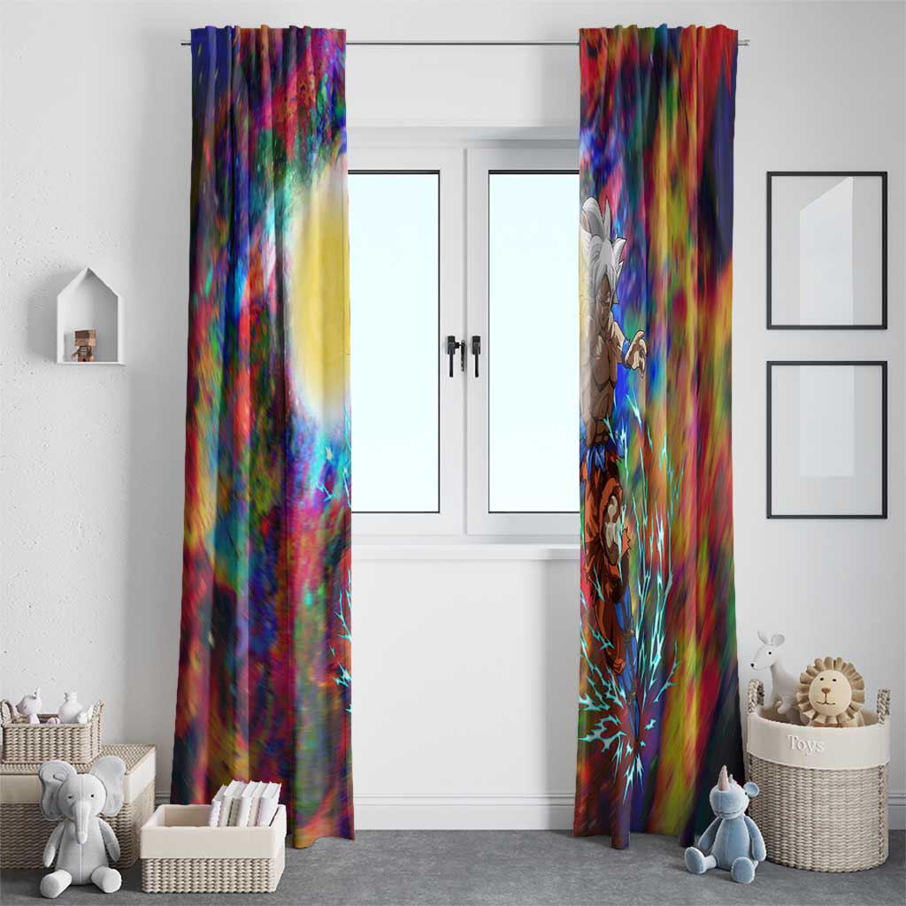 Trippy Ultra Instinct Goku Dragon Ball Z Window Curtain Anime Style
