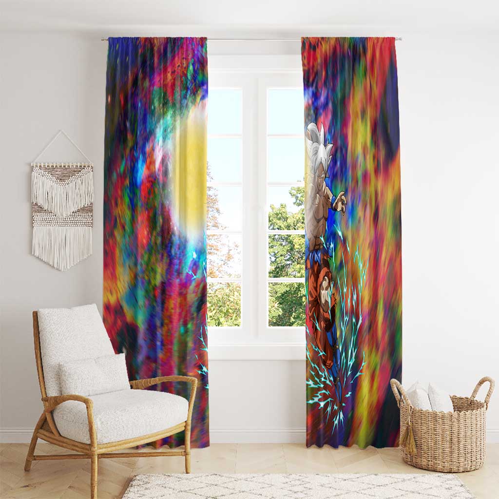 Trippy Ultra Instinct Goku Dragon Ball Z Window Curtain Anime Style