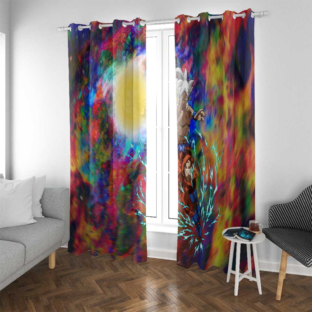 Trippy Ultra Instinct Goku Dragon Ball Z Window Curtain Anime Style