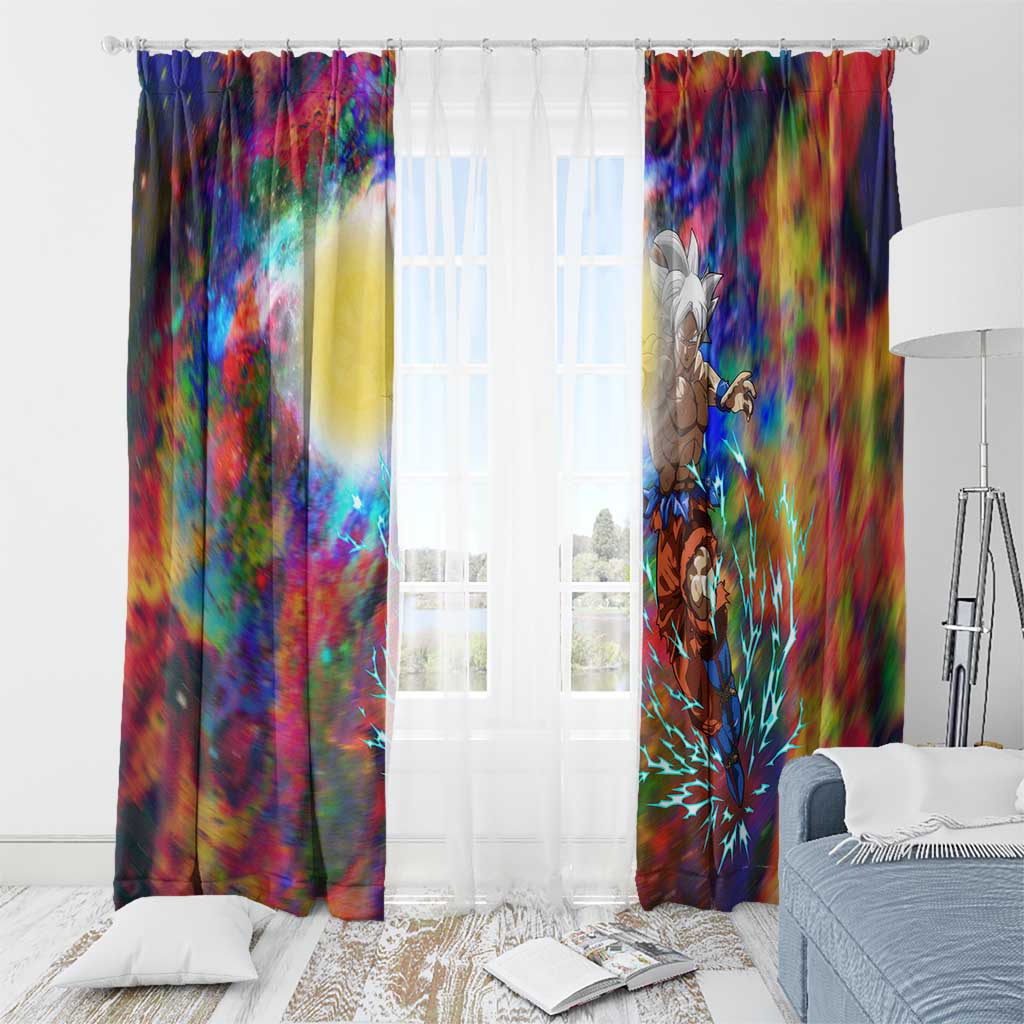 Trippy Ultra Instinct Goku Dragon Ball Z Window Curtain Anime Style