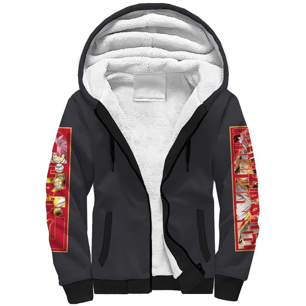 Natsu Dragneel Fairy Tail Sherpa Hoodie Anime Style