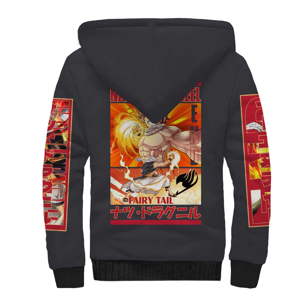 Natsu Dragneel Fairy Tail Sherpa Hoodie Anime Style