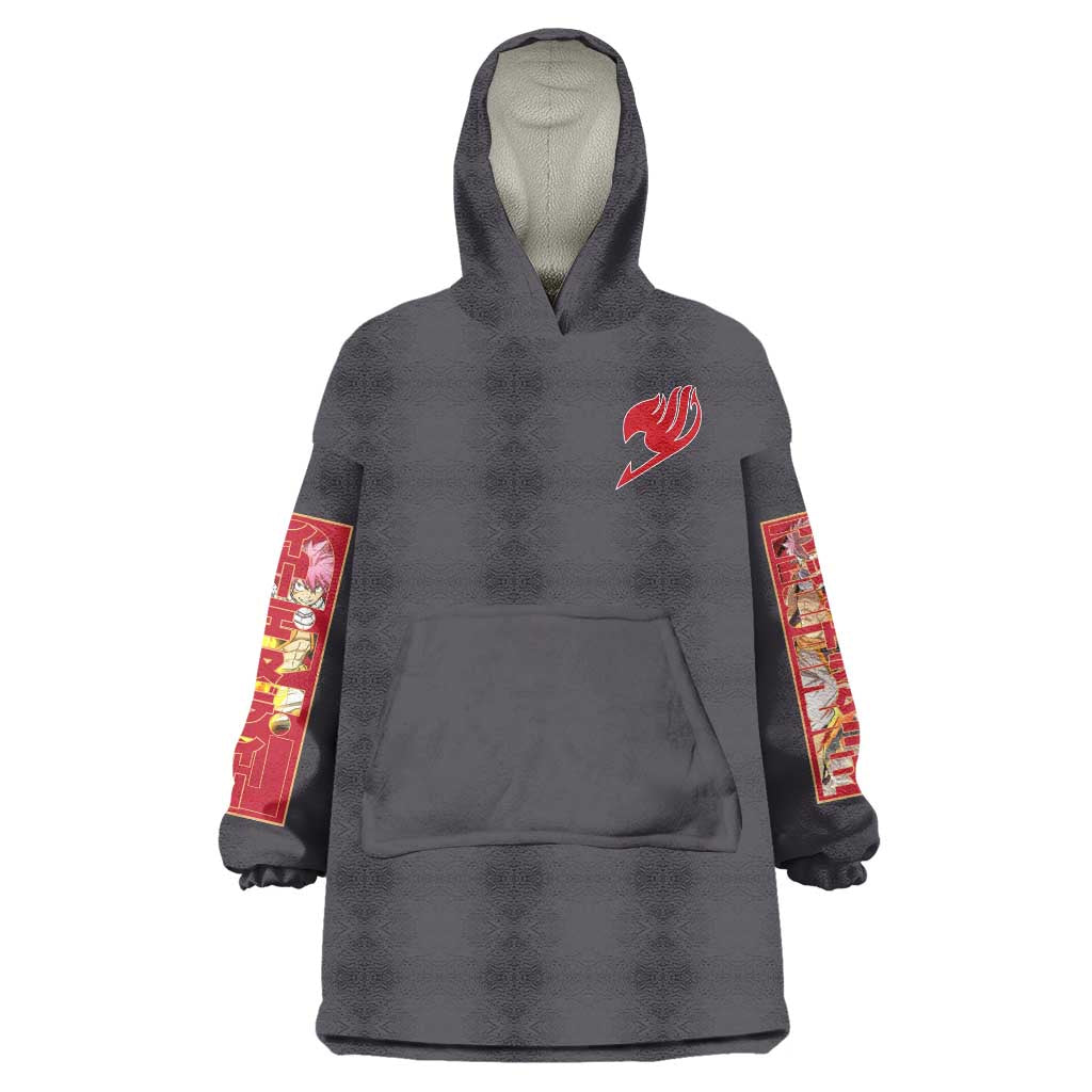 Natsu Dragneel Fairy Tail Wearable Blanket Hoodie Anime Style