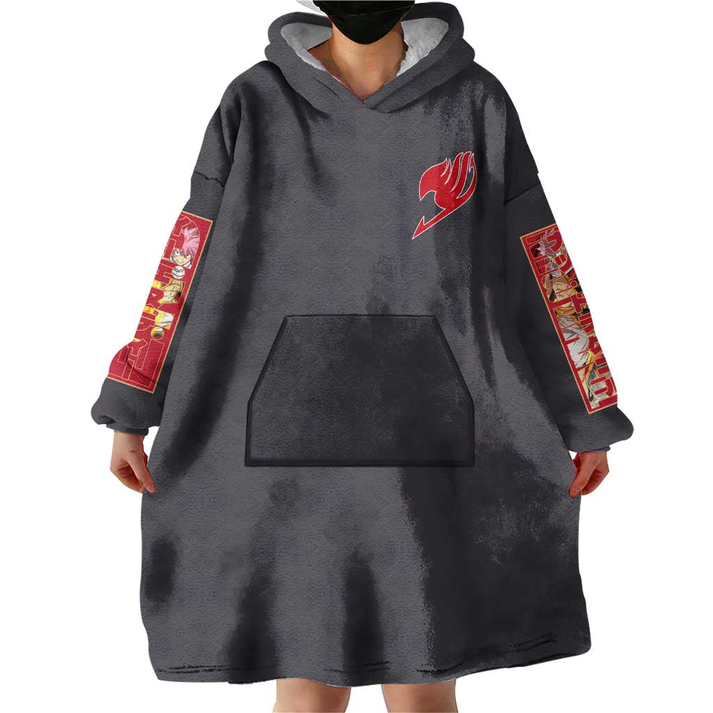 Natsu Dragneel Fairy Tail Wearable Blanket Hoodie Anime Style