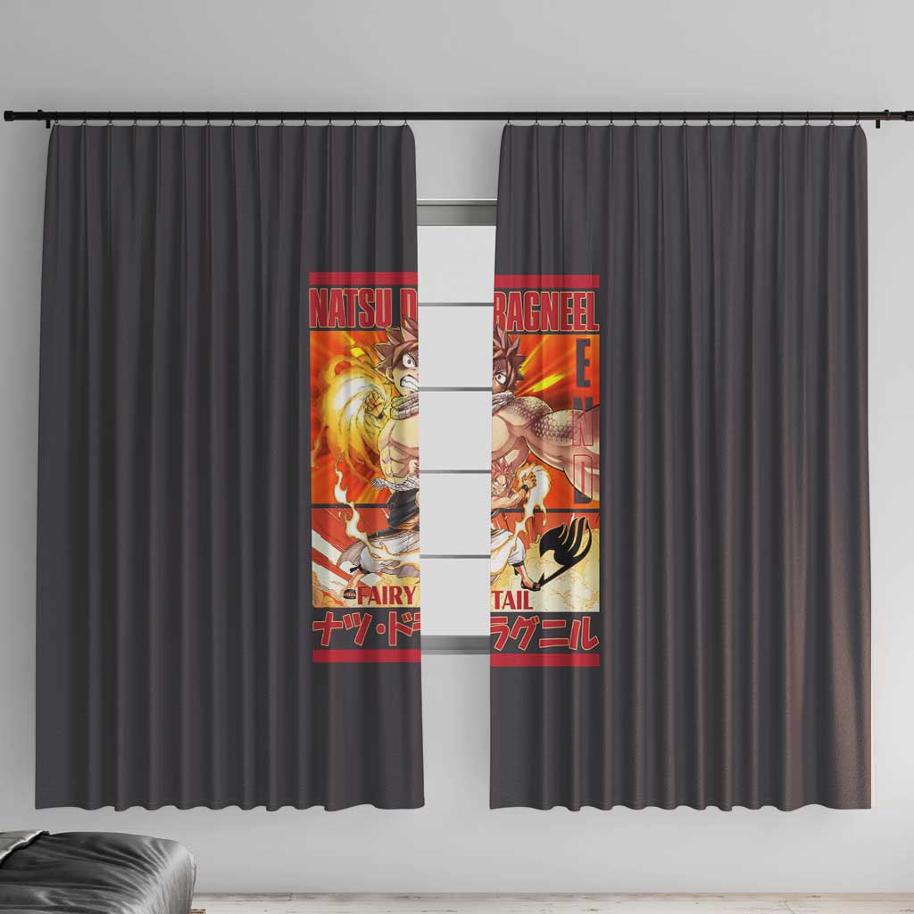 Natsu Dragneel Fairy Tail Window Curtain Anime Style