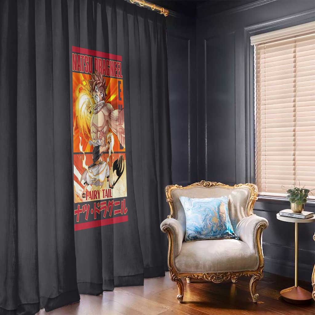 Natsu Dragneel Fairy Tail Window Curtain Anime Style