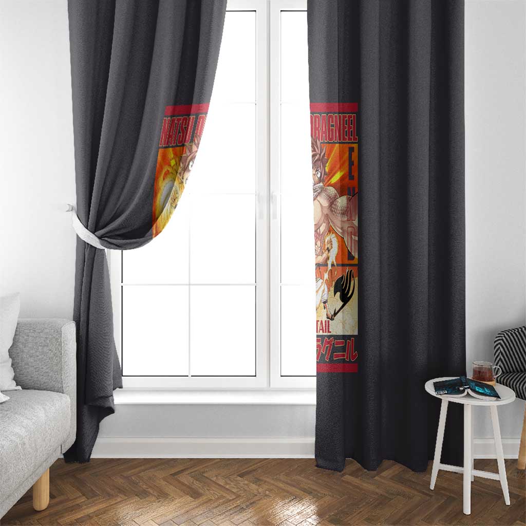 Natsu Dragneel Fairy Tail Window Curtain Anime Style