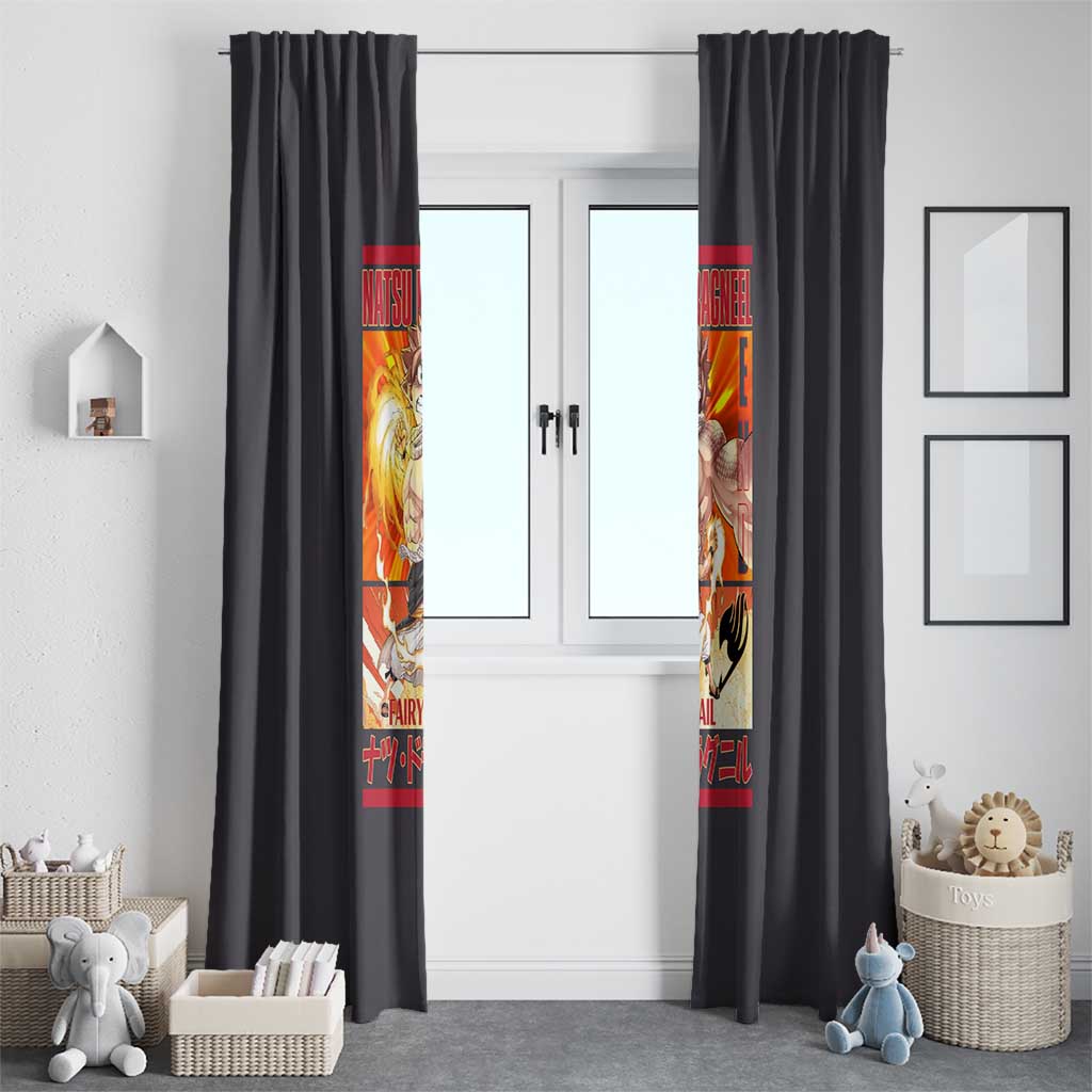 Natsu Dragneel Fairy Tail Window Curtain Anime Style