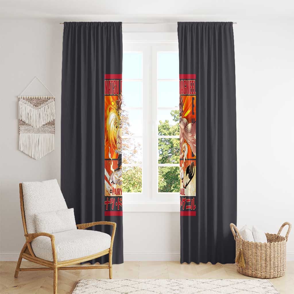 Natsu Dragneel Fairy Tail Window Curtain Anime Style