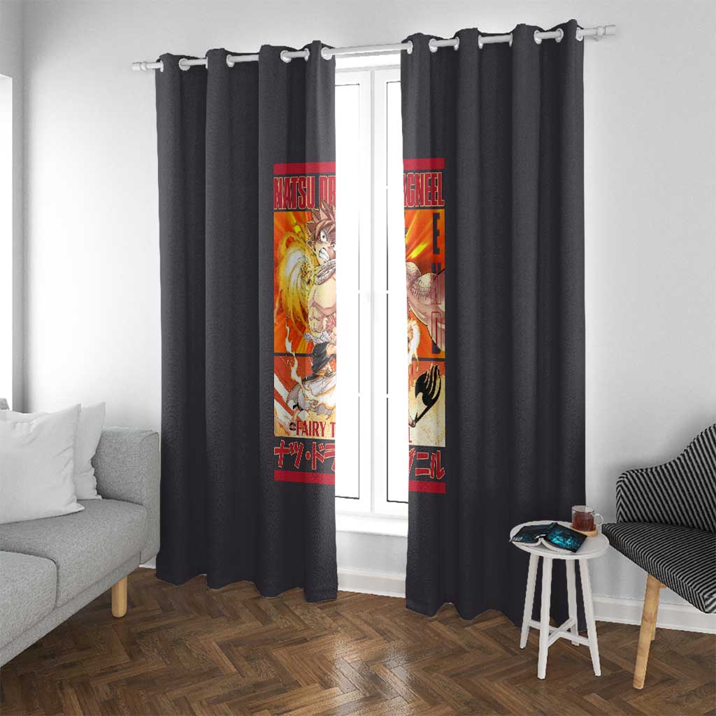 Natsu Dragneel Fairy Tail Window Curtain Anime Style