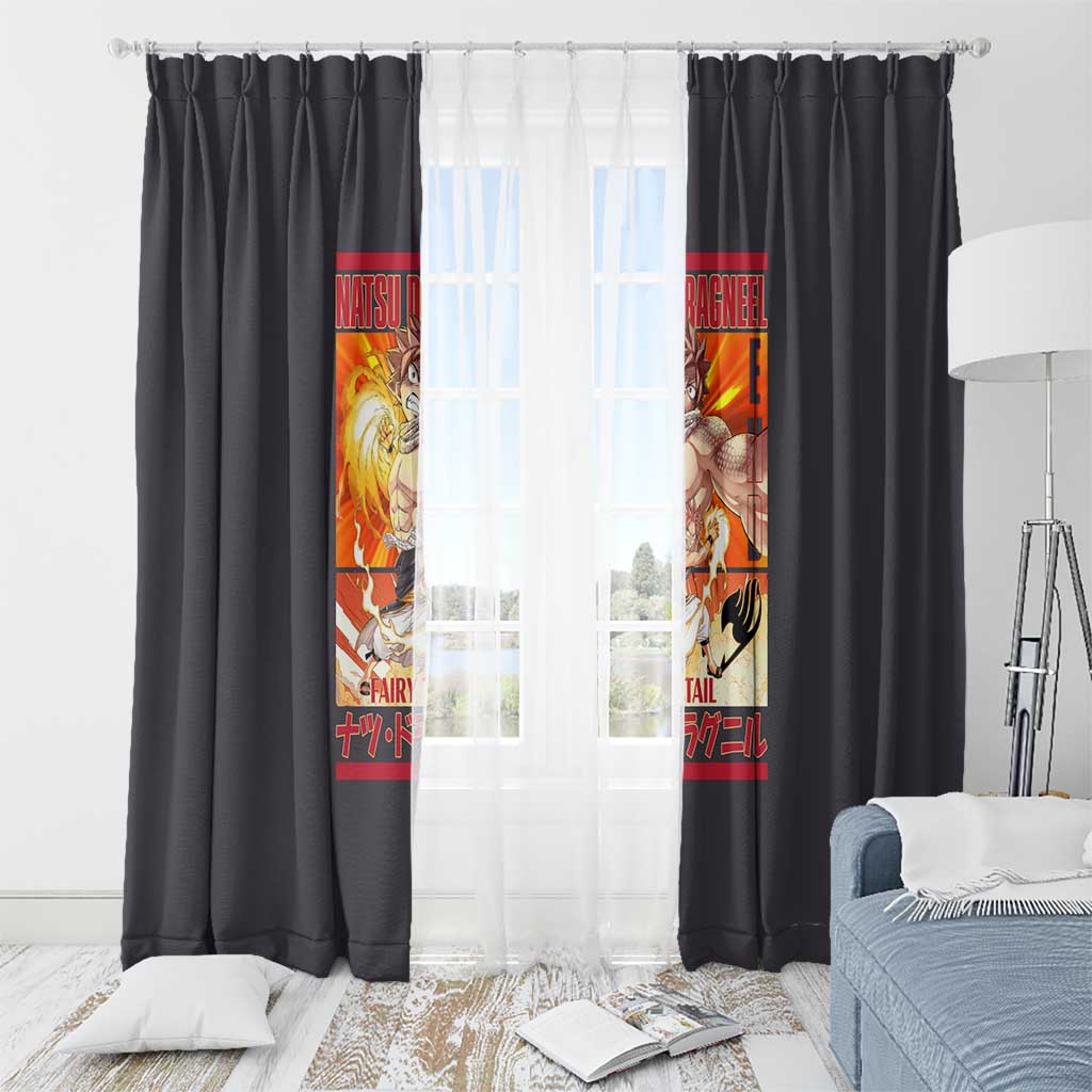 Natsu Dragneel Fairy Tail Window Curtain Anime Style