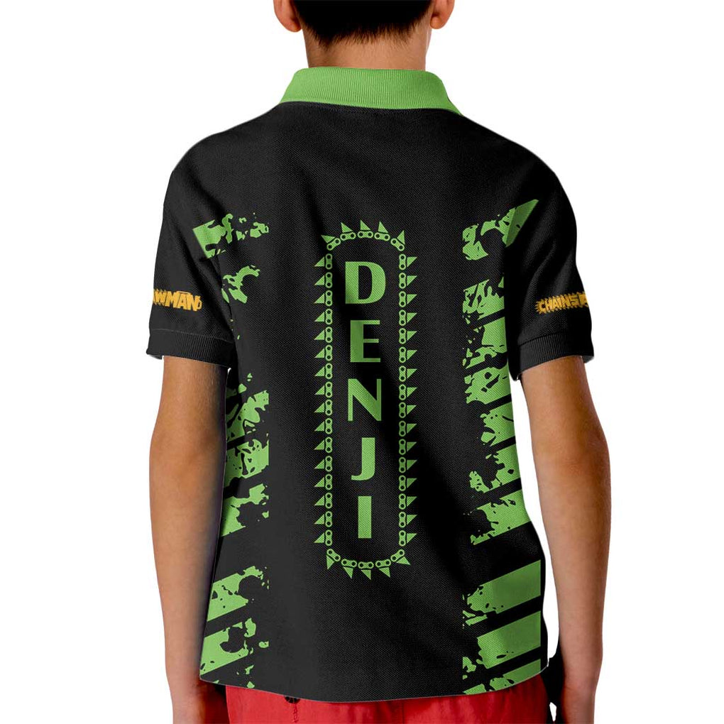 Denji Chainsaw Man Kid Polo Shirt Anime Cyper Art Style