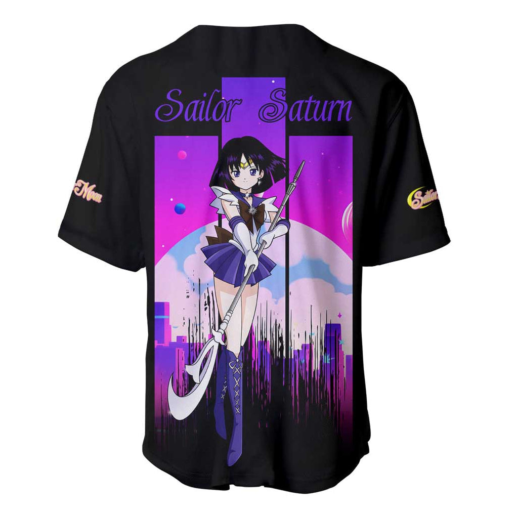 Saturn - Sailor Moon Baseball Jersey Anime Style