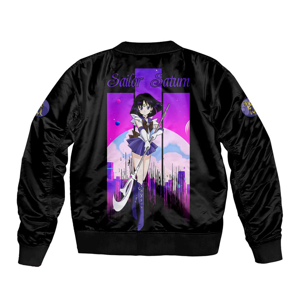 Saturn - Sailor Moon Bomber Jacket Anime Style