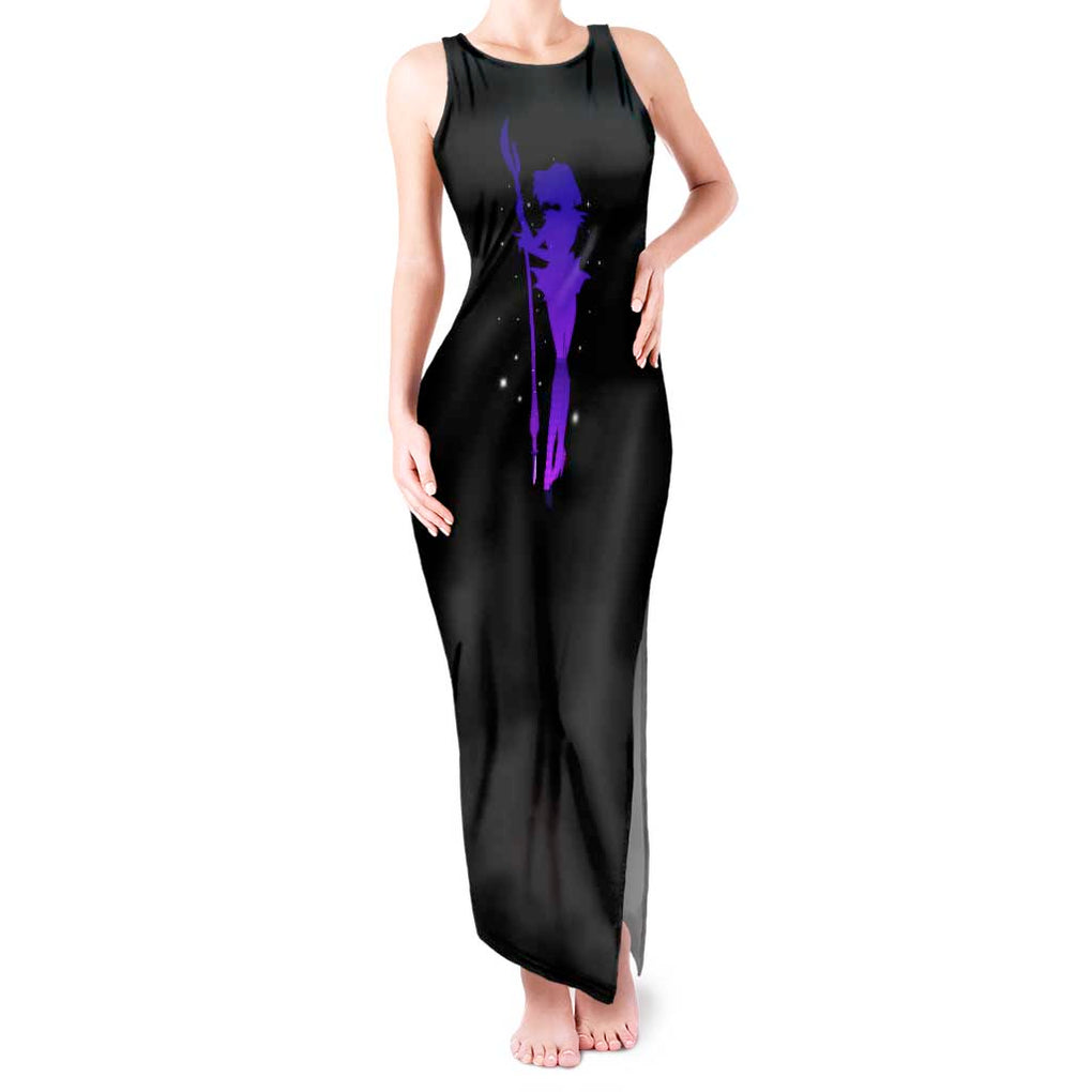 Saturn - Sailor Moon Tank Maxi Dress Anime Style