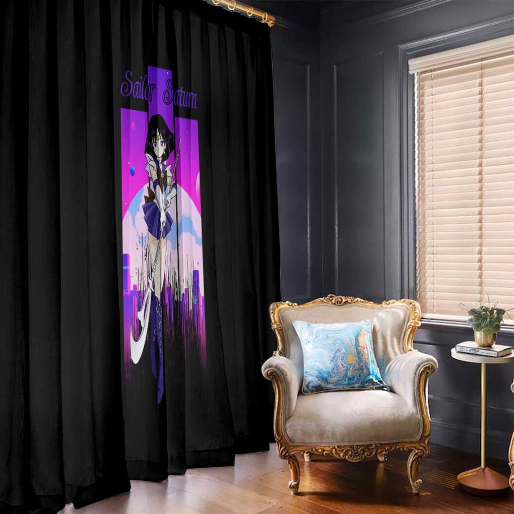 Saturn - Sailor Moon Window Curtain Anime Style
