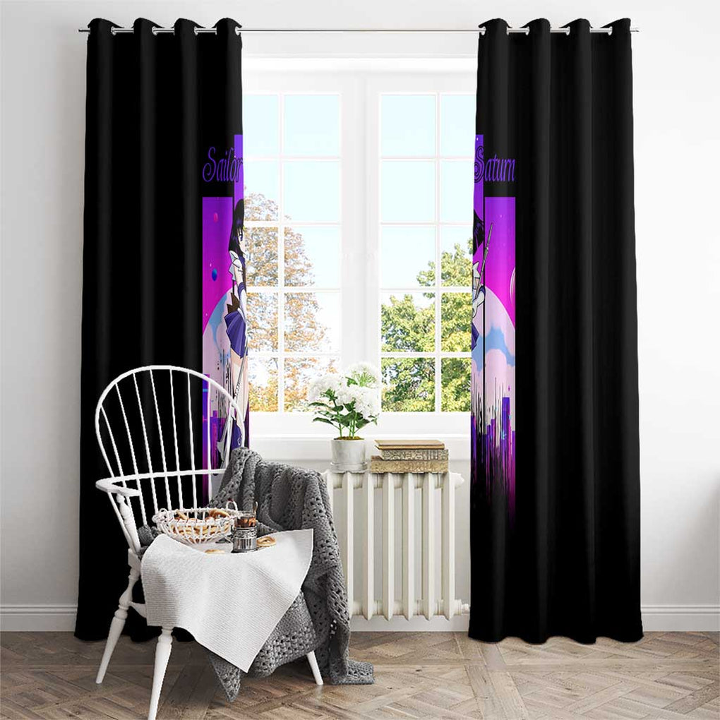 Saturn - Sailor Moon Window Curtain Anime Style