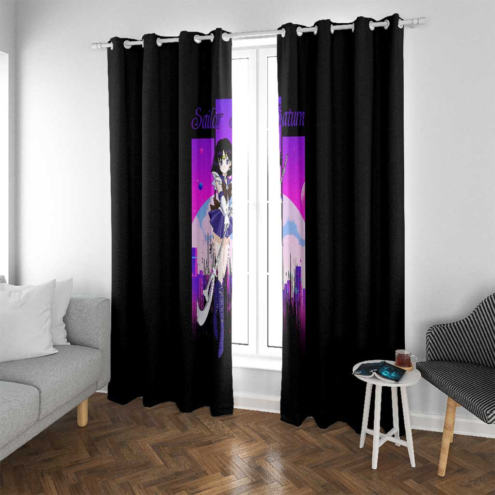 Saturn - Sailor Moon Window Curtain Anime Style