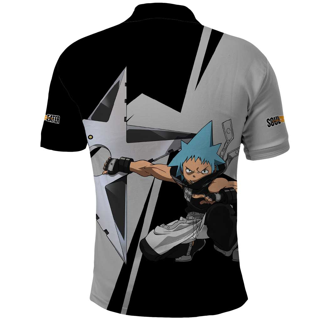 Black Star Soul Eater Polo Shirt Anime Style TS04