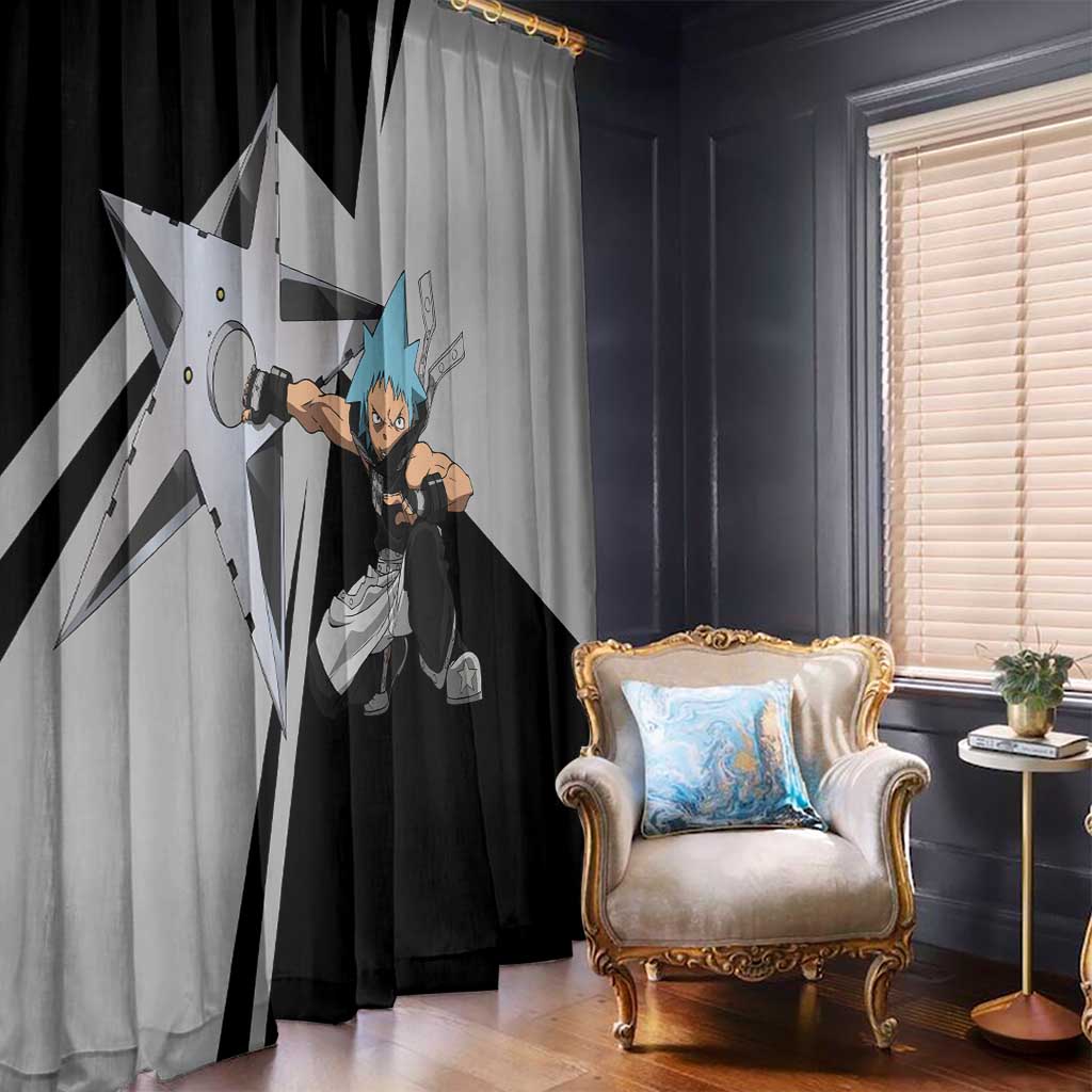 Black Star Soul Eater Window Curtain Anime Style TS04