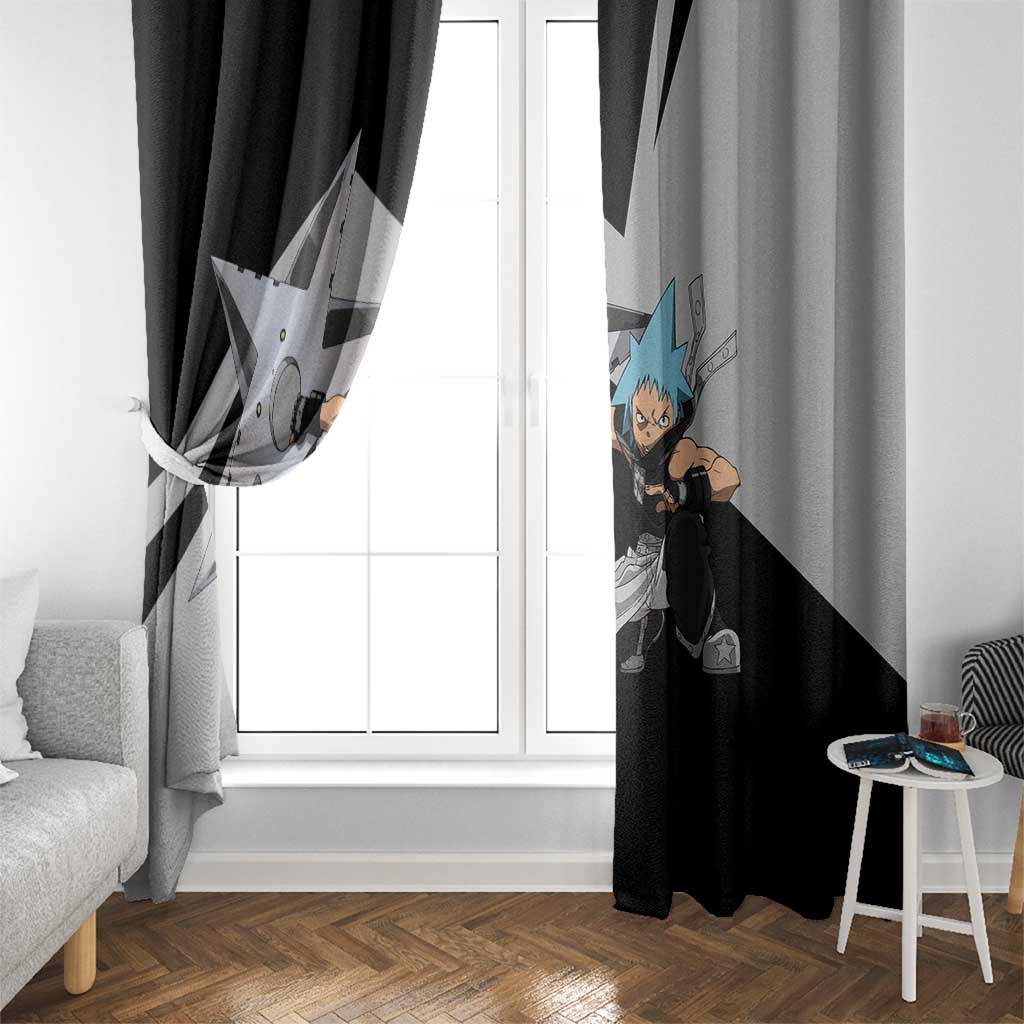 Black Star Soul Eater Window Curtain Anime Style TS04