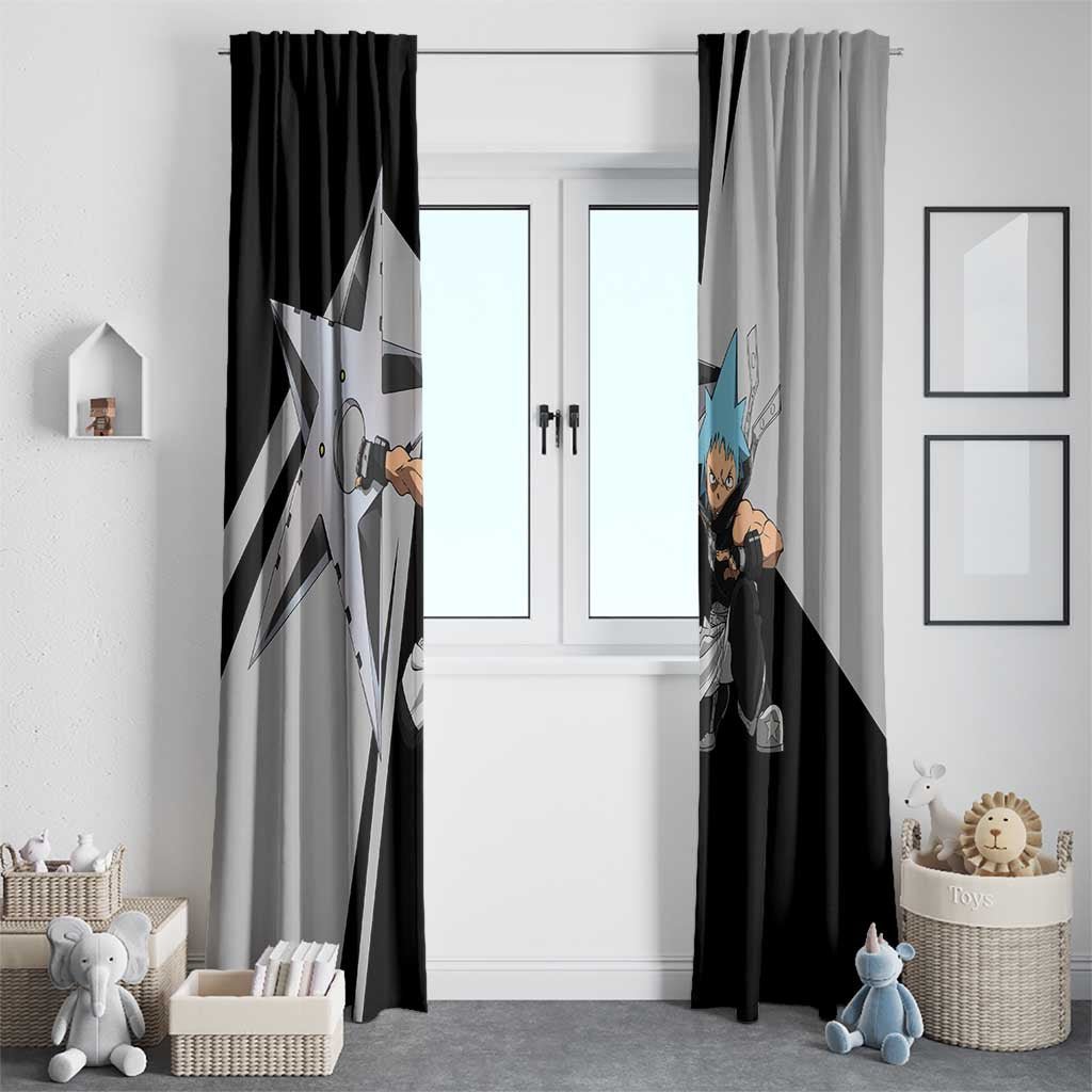 Black Star Soul Eater Window Curtain Anime Style TS04