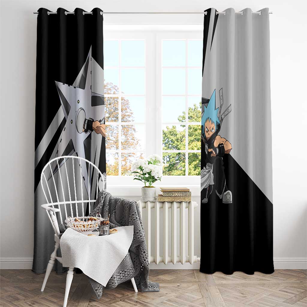 Black Star Soul Eater Window Curtain Anime Style TS04