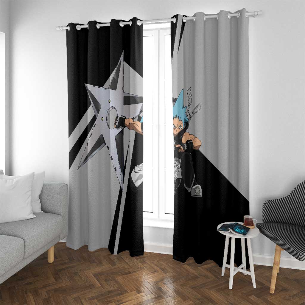 Black Star Soul Eater Window Curtain Anime Style TS04