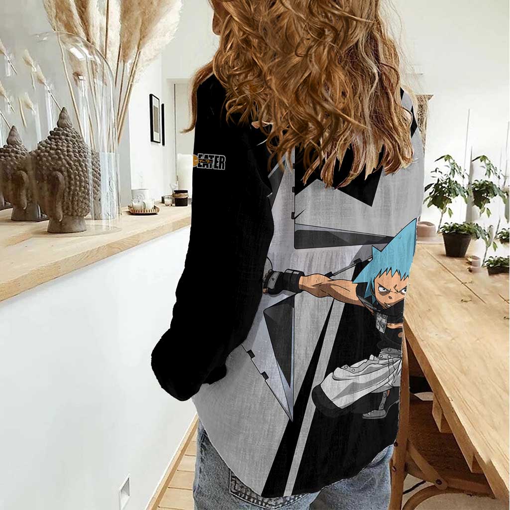 Black Star Soul Eater Women Casual Shirt Anime Style TS04