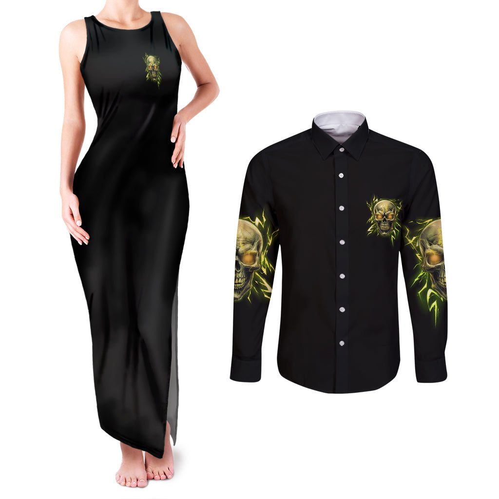 your-demons-hide-under-your-bed-couples-matching-tank-maxi-dress-and-long-sleeve-button-shirt