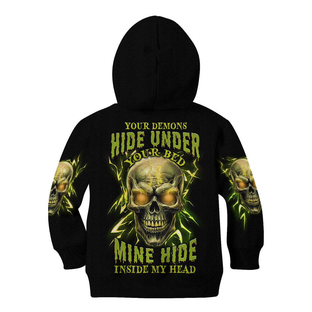 your-demons-hide-under-your-bed-kid-hoodie