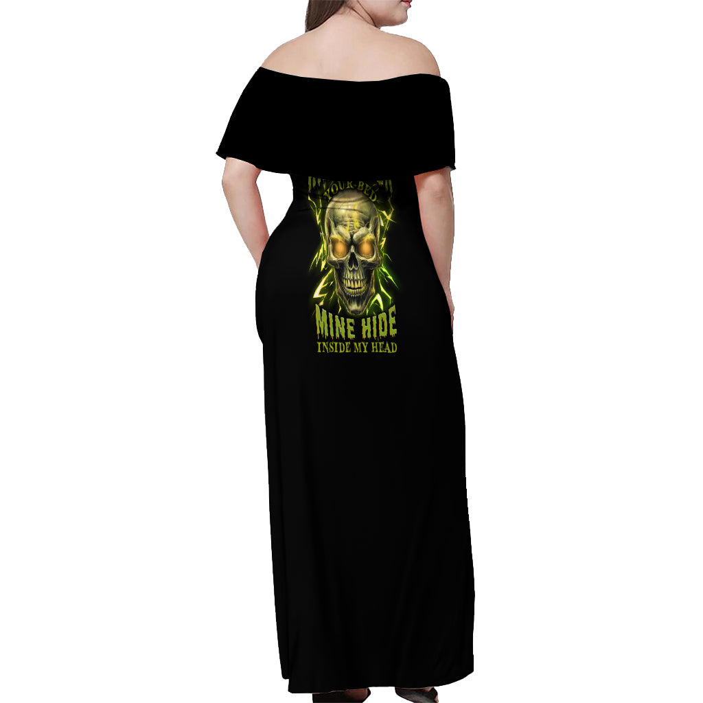 your-demons-hide-under-your-bed-off-shoulder-maxi-dress