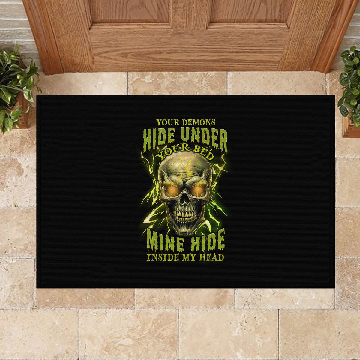 your-demons-hide-under-your-bed-rubber-doormat