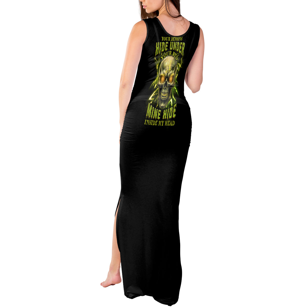 your-demons-hide-under-your-bed-tank-maxi-dress