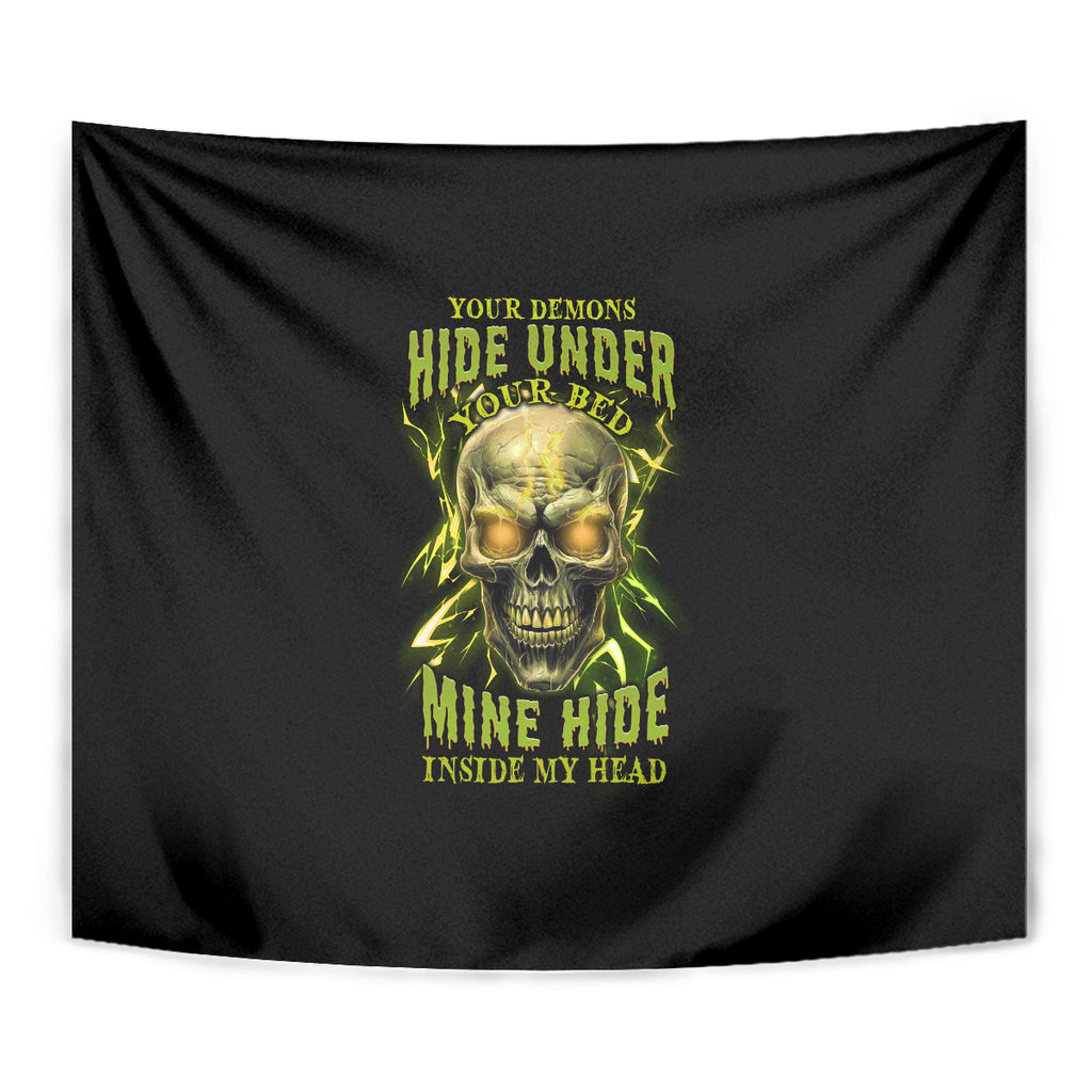 your-demons-hide-under-your-bed-tapestry