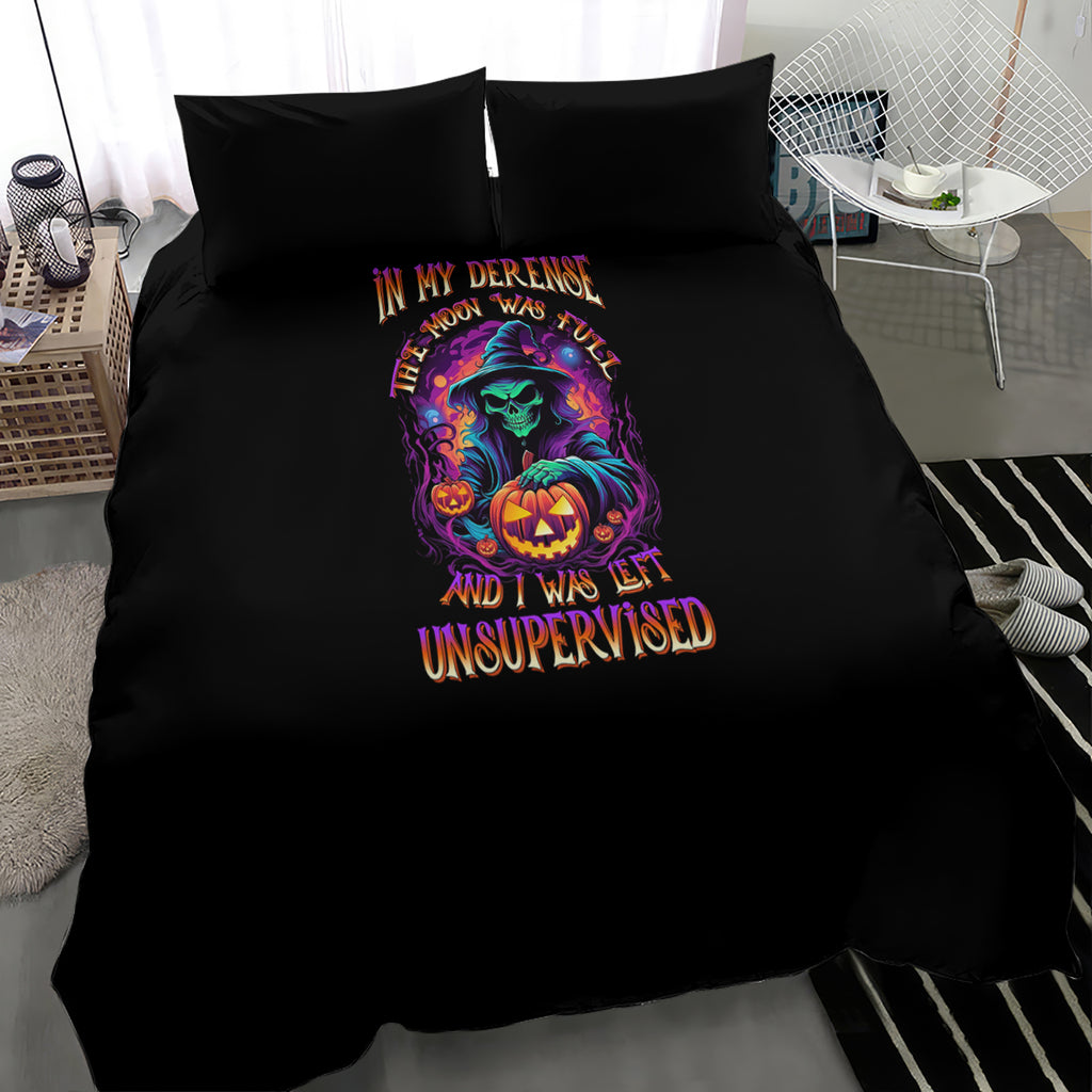 in-my-defense-i-was-left-unsupervised-halloween-bedding-set