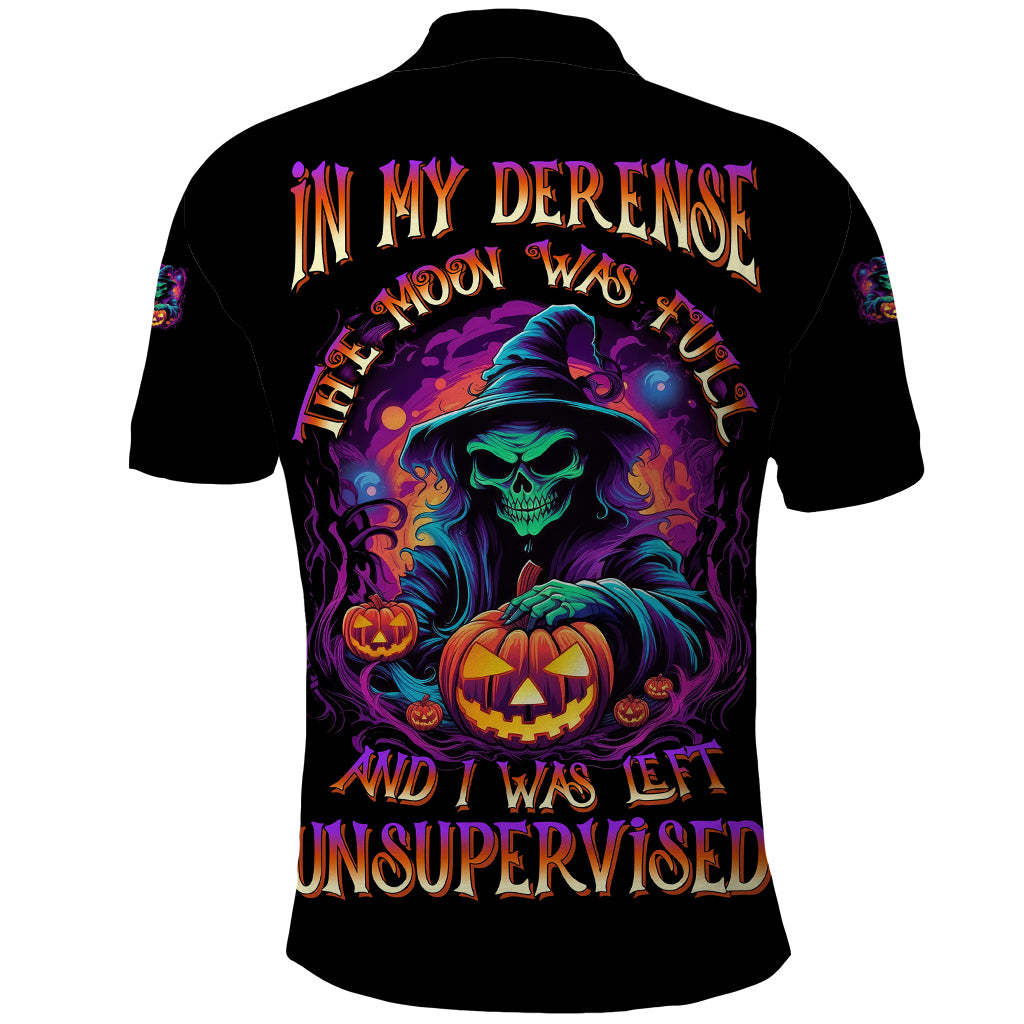 in-my-defense-i-was-left-unsupervised-halloween-polo-shirt